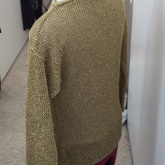 Bright golden evening sweater, xl - Picture 2 of 6